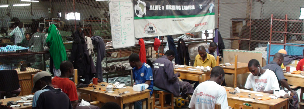 The Alive & Kicking factory in Zambia